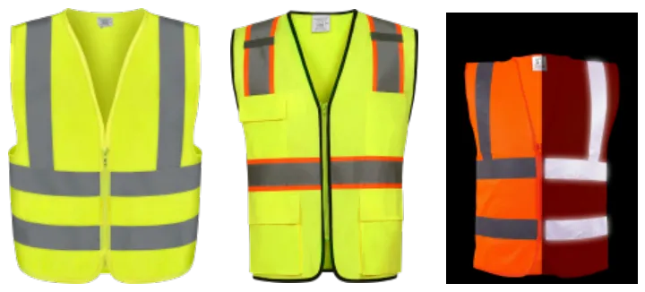 Safety Vests Zipper closure